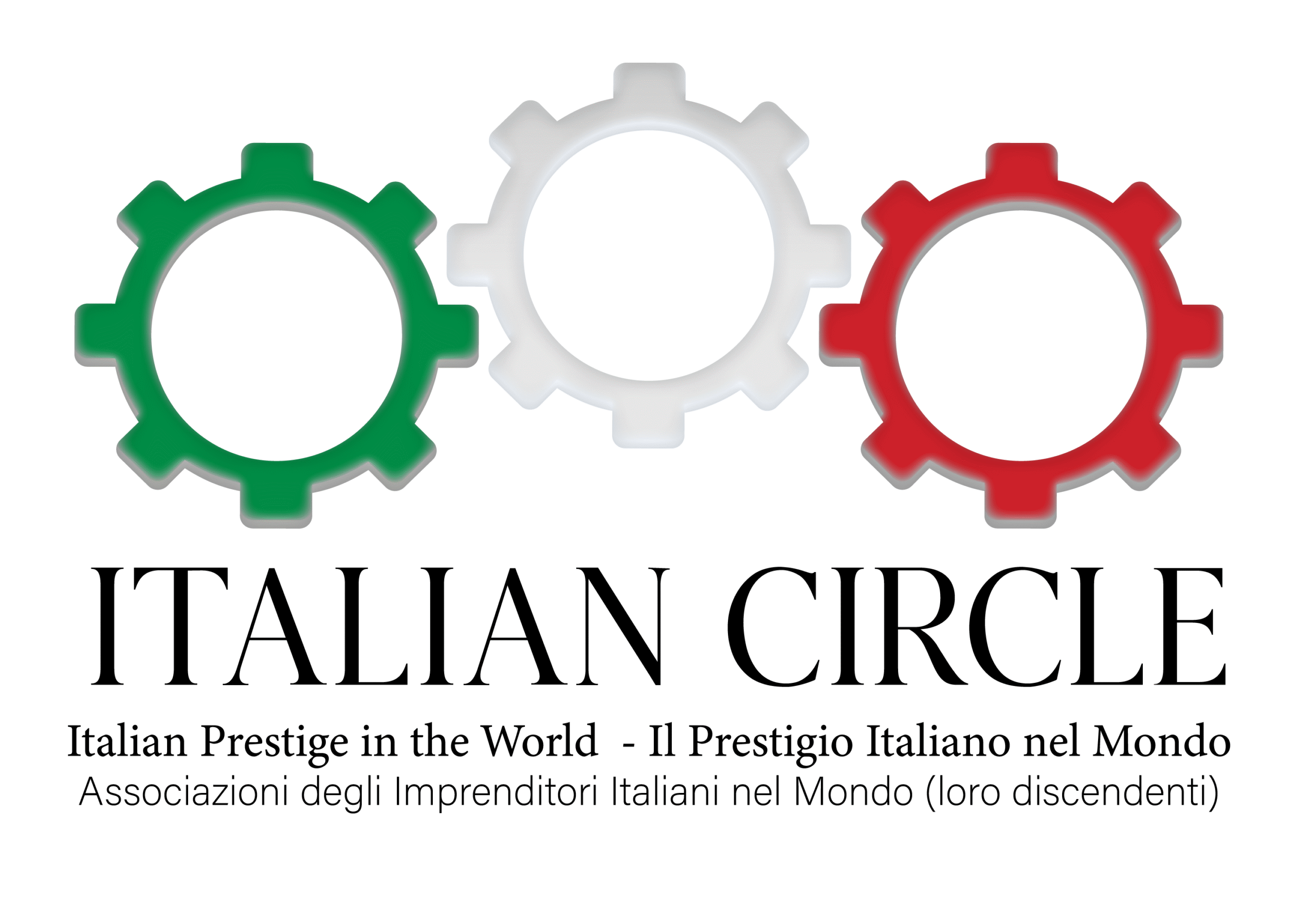 Italian Circle Logo white by Claudio Paccanaro - Uniting Italian Entrepreneurs Worldwide and Italian descendents